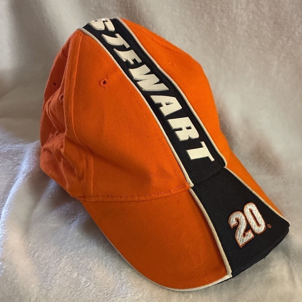 Vintage Tony Stewart #20 Home Depot Hat Chase Authentic NASCAR Racing Cap Orange